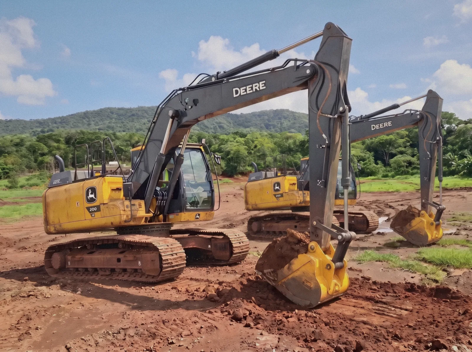Excavadoras de la operación